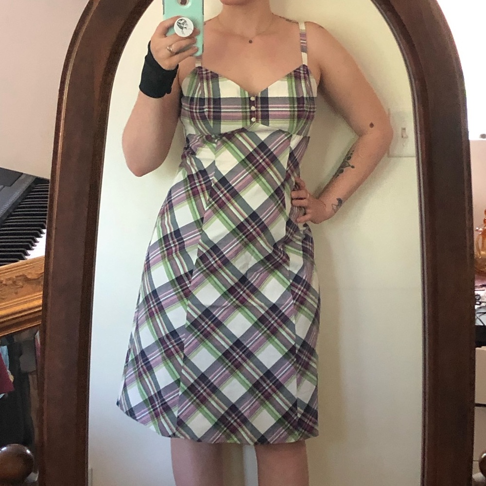 New York & Company tea length dress.